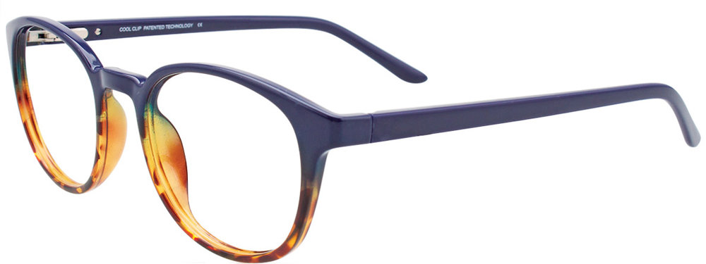 COOLCLIP CC842 Eyeglasses 050 Blue & Demi Amber 48mm