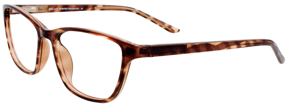 COOLCLIP CC841 Eyeglasses 010 Brown Marbled 49mm