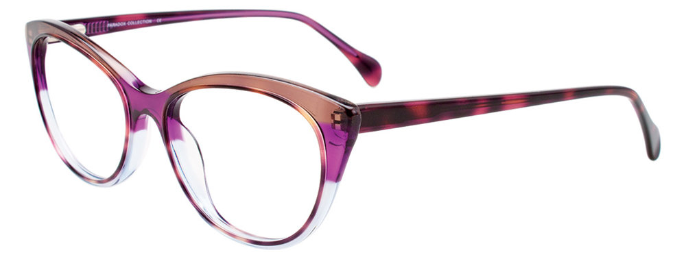 PARADOX P5076 Eyeglasses 010-Brown-&-Purple-&-Light-Blue-Crystal 54mm