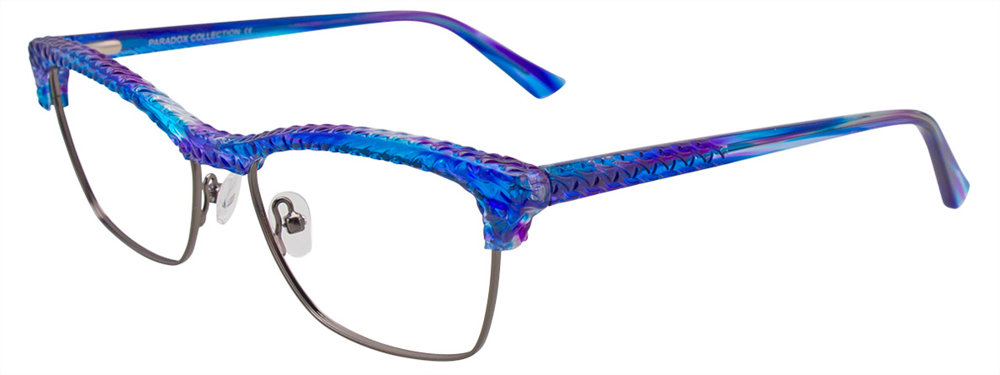 PARADOX P5048 Eyeglasses 080 Marbled Purple & Dark Grey 54mm