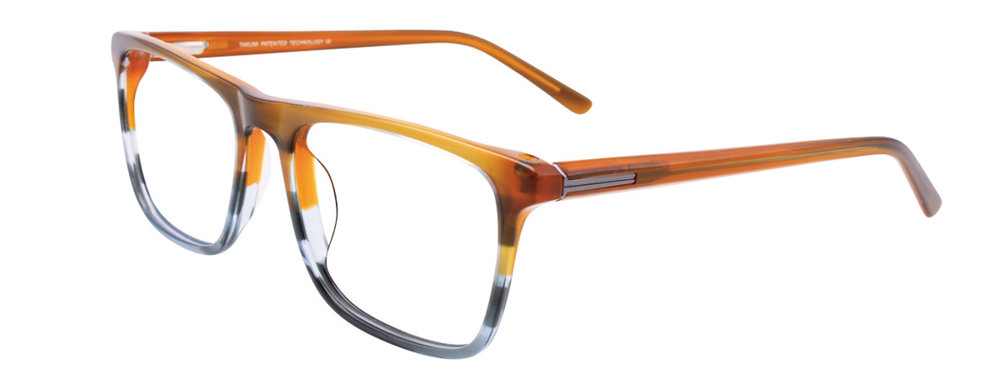 TAKUMI TK1068 Eyeglasses 010 Caramel Marbled & Green 53mm