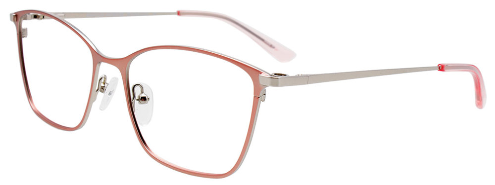 EASYCLIP EC532 Eyeglasses 030 Satin Light Pink & Silver 54mm