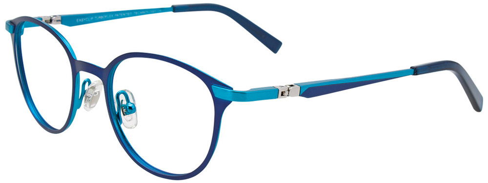 EASYCLIP EC489 Eyeglasses 050 Matt Blue & Matt Turquoise 42mm
