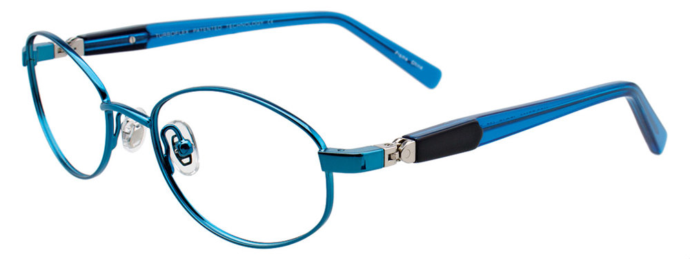 EASYCLIP EC399 Eyeglasses 050 Shiny Dark Turquoise 47mm