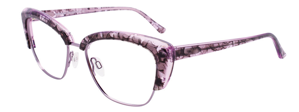 PARADOX P5041 Eyeglasses 080 Shiny Lilac & Purple Crystal & Grey 52mm