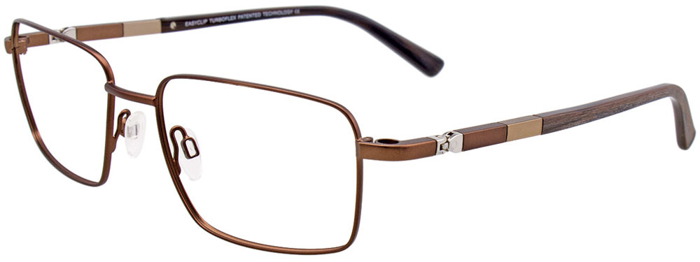 EASYCLIP EC436 Eyeglasses 010 Satin Brown 55mm
