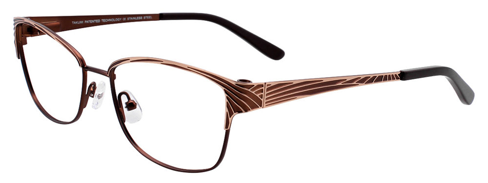 TAKUMI TK1009 Eyeglasses 010 Satin Brown & Gold 54mm