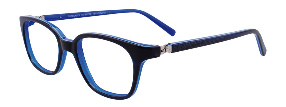 EASYCLIP EC430 Eyeglasses 050 Dark Blue & Blue 46mm