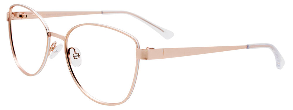 EASYCLIP EC534 Eyeglasses 010 Satin Gold & White 54mm