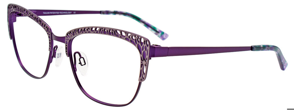 TAKUMI TK1130 Eyeglasses 080 Matt Violet & Grey 53mm