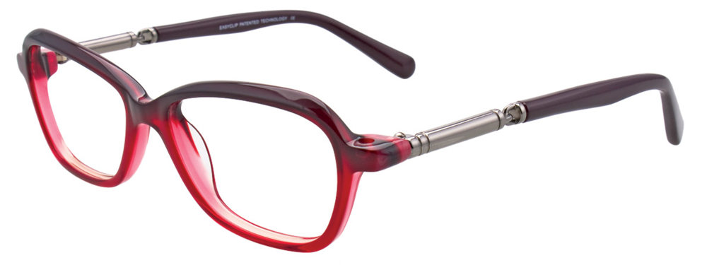 EASYCLIP EC336 Eyeglasses 030 Gradient Red 52mm