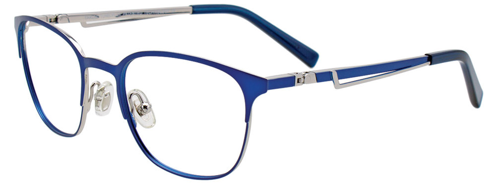 TAKUMI TK1099 Eyeglasses 050 Satin Blue & Silver 44mm