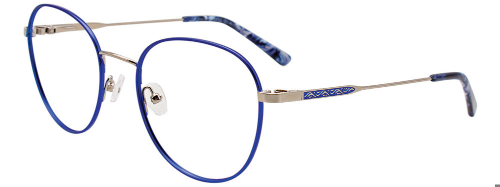 TAKUMI TK1140 Eyeglasses 050 Satin Blue & Shiny Grey 53mm