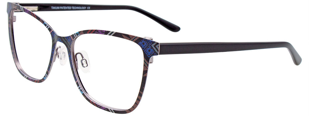 TAKUMI TK1097 Eyeglasses 090 Black & Multi 53mm