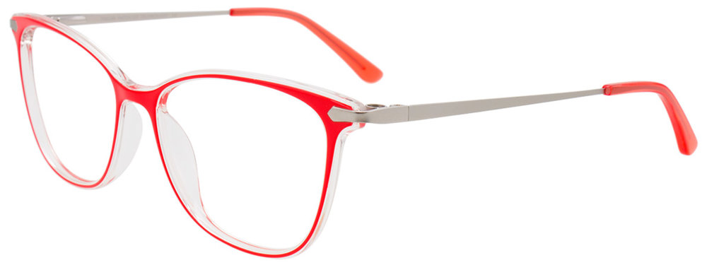 TAKUMI TK1128 Eyeglasses 030 Red & Crystal 51mm