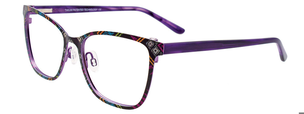 TAKUMI TK1097 Eyeglasses 080 Purple & Multi 53mm
