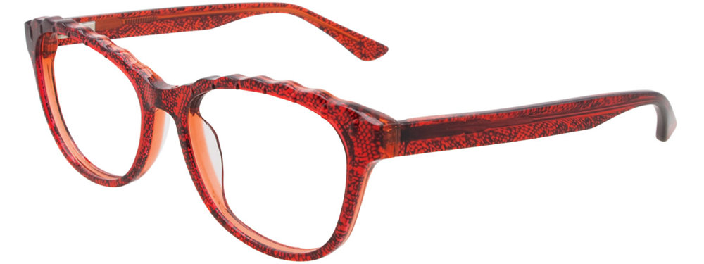 PARADOX P5005 Eyeglasses 030 Crystal red & Crystal orange 53mm