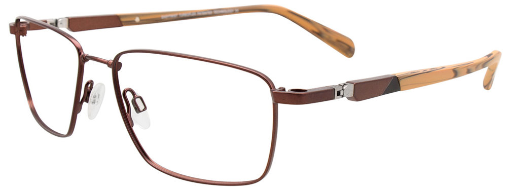 TWIST&CLIP CT258 Eyeglasses 010 Matt Dark Brown 54mm