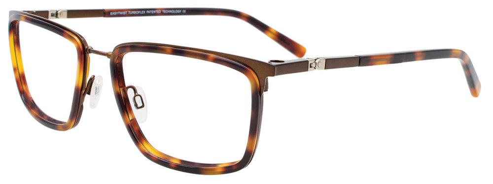 TWIST&CLIP CT272 Eyeglasses 010 Matt Brz & Demi Amber Matt Brz 54mm