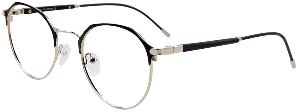 I CHILL C7022 Eyeglasses 090 Black & Silver 49mm