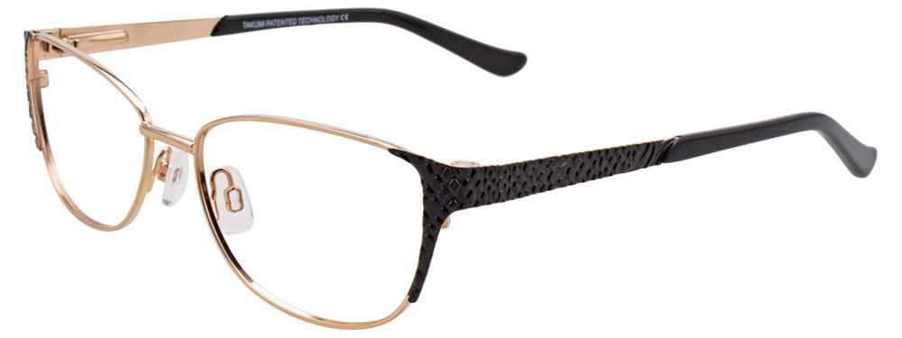 TAKUMI TK993 Eyeglasses 090 Satin Gold & Black 54mm