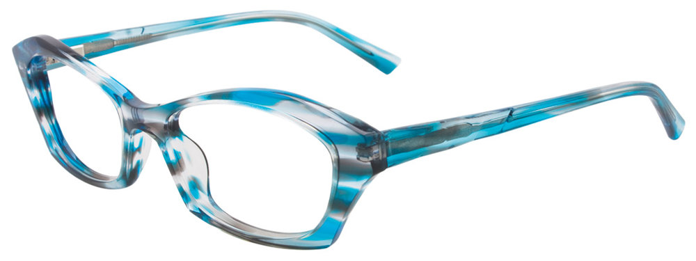 PARADOX P5004 Eyeglasses 050 Marbled Crystal Turquoise 52mm