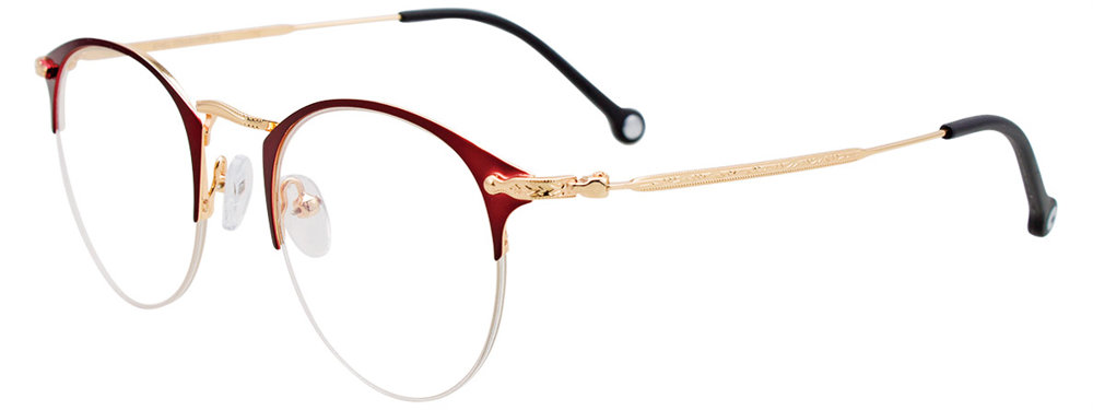 I CHILL C7023 Eyeglasses 030 Dark Red & Gold 46mm