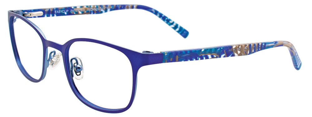 EASYCLIP EC445 Eyeglasses 050 Matt Royal Blue 46mm
