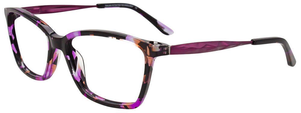 TAKUMI TK1082 Eyeglasses 080 Purple & Black & Orange 51mm
