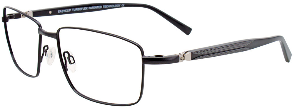EASYCLIP EC470 Eyeglasses 090 Satin Black 57mm