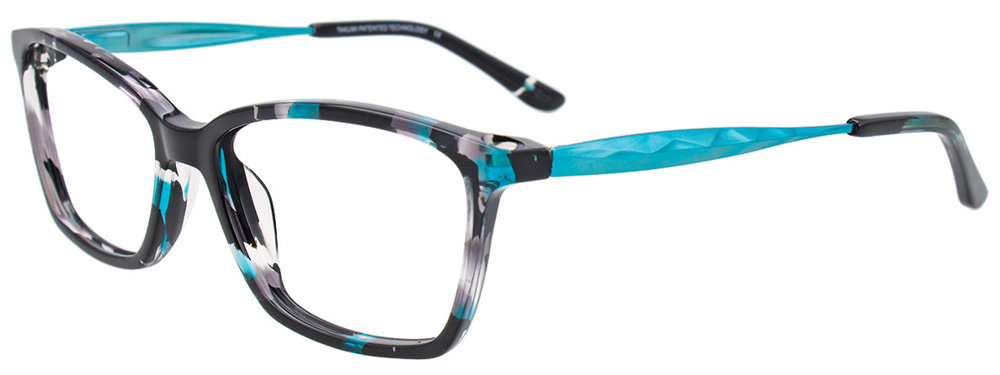 TAKUMI TK1082 Eyeglasses 060 Teal & Black & Crystal 51mm