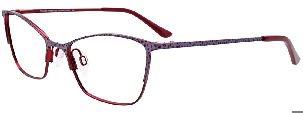 TAKUMI TK1106 Eyeglasses 035 Satin Dark Red & Steel Blue 51mm