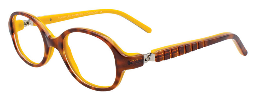 EASYCLIP EC431 Eyeglasses 010 Demi Amber & Yellow 42mm
