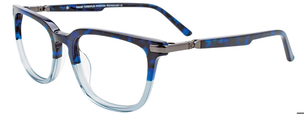 TAKUMI TK1108 Eyeglasses 050 Demi Blue & Crystal Blue 50mm
