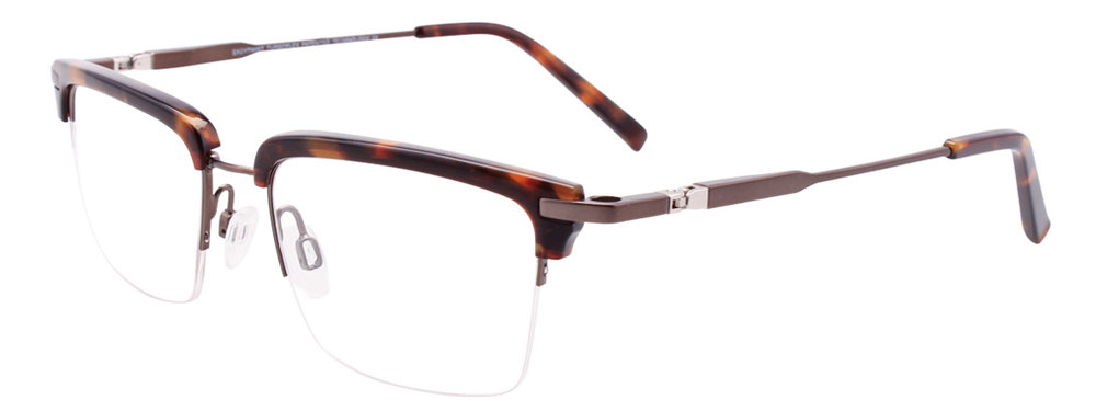TWIST&CLIP CT260 Eyeglasses 010 Demi Amber & Dark Grey 50mm