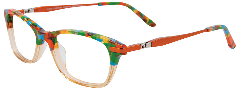 TAKUMI TK1098 Eyeglasses 010 Light Brown & Blue & Green & Orange 46mm