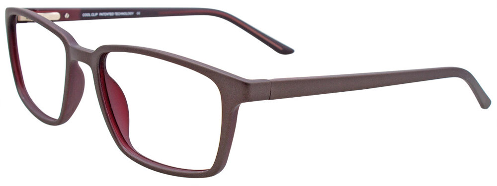 COOLCLIP CC843 Eyeglasses 020 Dark Grey & Dark Brown 54mm