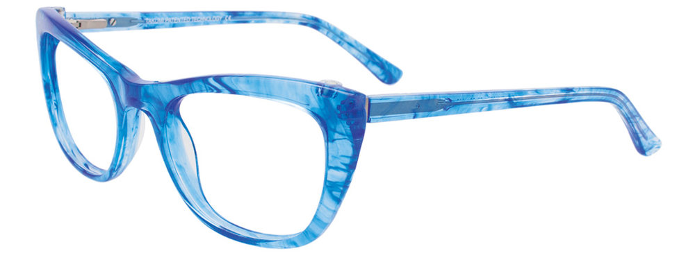 TAKUMI TK1050 Eyeglasses 050 Marbled Crystal Blue 52mm