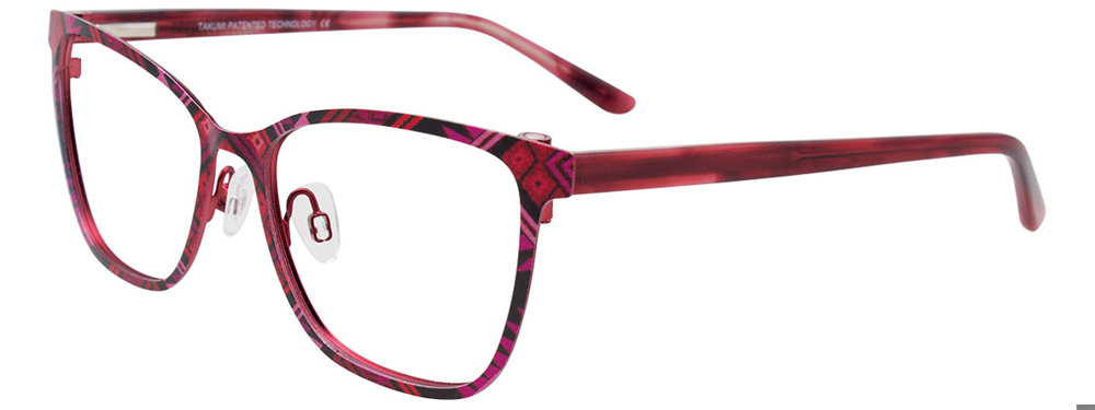TAKUMI TK1097 Eyeglasses 030 Red & Multi 53mm
