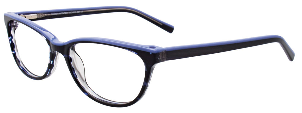 TAKUMI TK962 Eyeglasses 090 Marbled Blue & Light Blue 53mm
