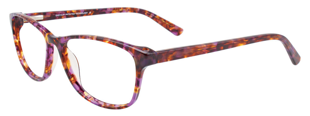 EASYCLIP EC426 Eyeglasses 080-Purple-&-Brown 53mm