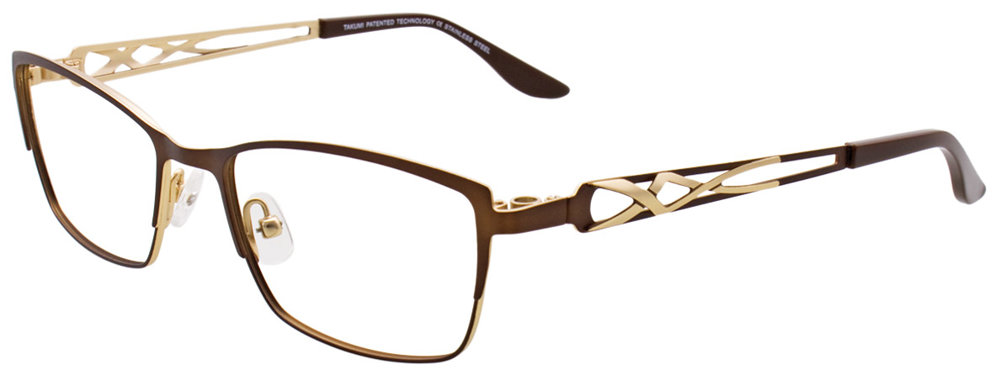 TAKUMI TK975 Eyeglasses 010 Matt Bronze & Shiny Gold 52mm
