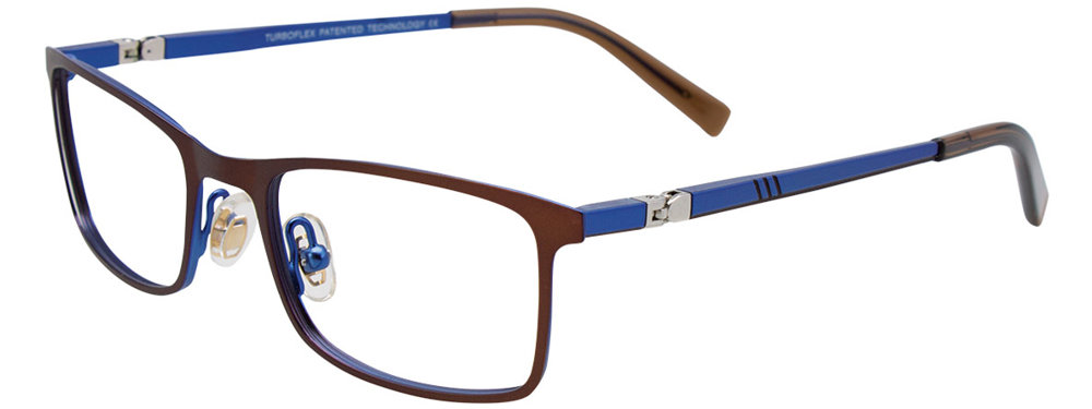EASYCLIP EC492 Eyeglasses 010 Matt Brown & Matt Blue 44mm