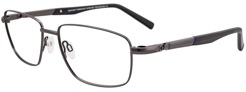 EASYCLIP EC411 Eyeglasses 020 Satin Gunmetal 55mm