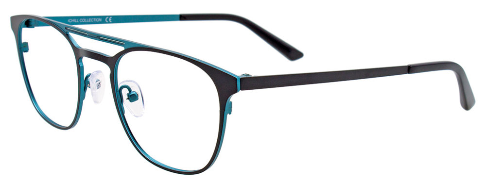 I CHILL C7005 Eyeglasses 090 Matt Black & Teal 48mm