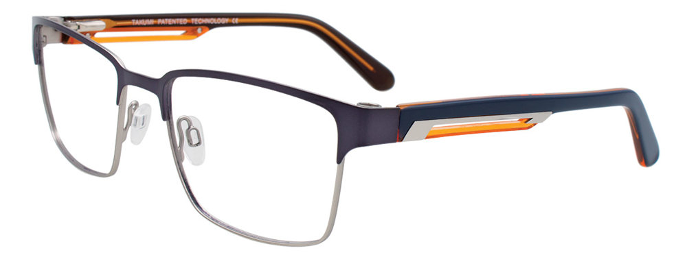 TAKUMI TK1047 Eyeglasses 050 Satin Navy & Silver 53mm