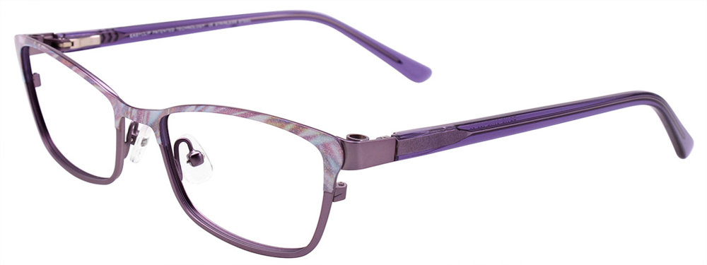 EASYCLIP EC415 Eyeglasses 080 Satin Purple 51mm