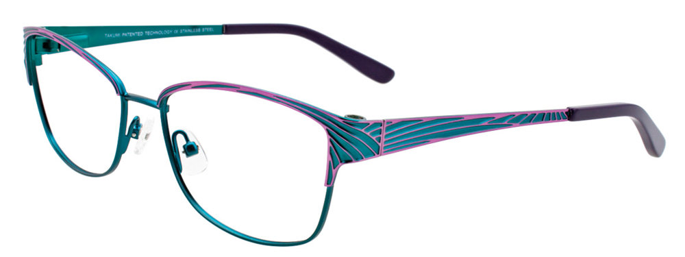 TAKUMI TK1009 Eyeglasses 060 Satin Teal & Purple 54mm