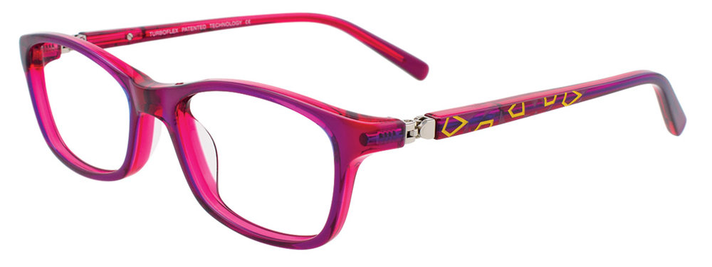 EASYCLIP EC432 Eyeglasses 030-Pink-&-Blue-&-Yellow 48mm
