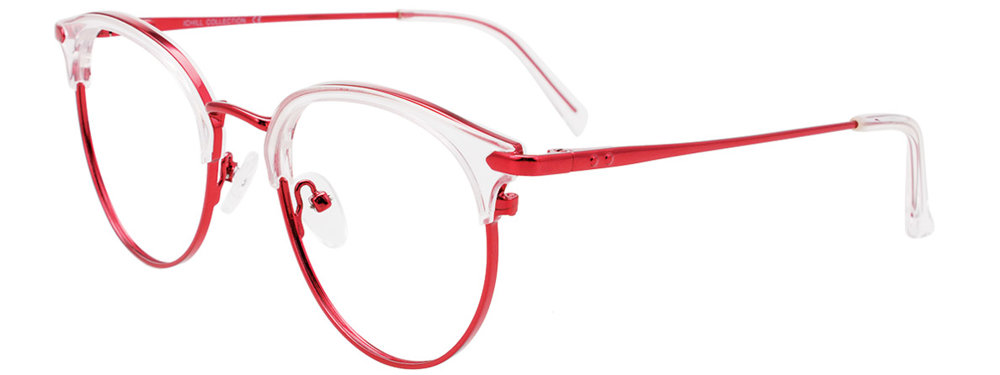 I CHILL C7038 Eyeglasses 030 Shiny Red & Crystal 50mm